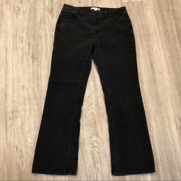 Chico's Women's Black Sequin Back Pocket Bootcut Jeans sz 0.5 Short/US 6 Short - Picture 3 of 5